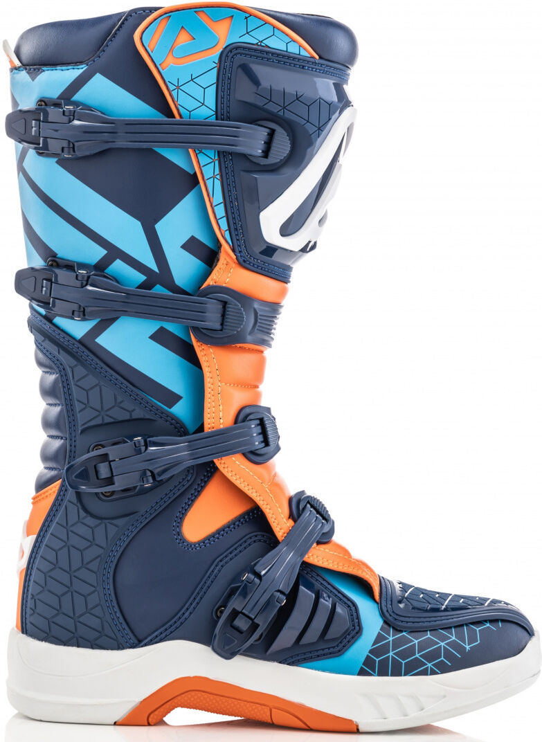 Acerbis X-Team Bottes Motocross Bleu Orange taille : 45 Acerbis X-Team Bottes Motocross Bleu Orange taille : 45