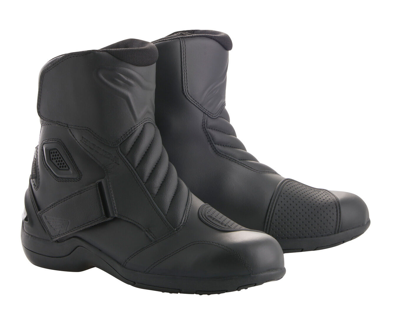 Alpinestars Honda New Land Drystar Moto Touring bottes Noir Rouge taille : 42 Alpinestars Honda New Land Drystar Moto Touring bottes Noir Rouge taille : 42