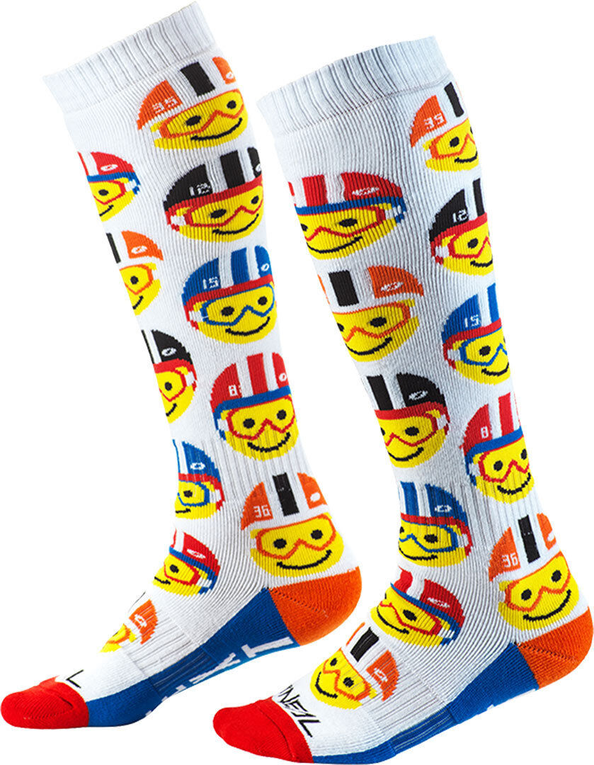Oneal Pro Emoji Racer Chaussettes Motocross Multicolore taille : unique taille