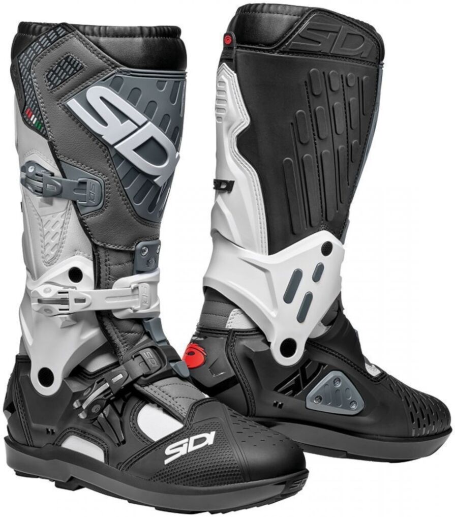 Sidi Atojo SRS Bottes Motocross Noir Gris Blanc taille : 40 Sidi Atojo SRS Bottes Motocross Noir Gris Blanc taille : 40