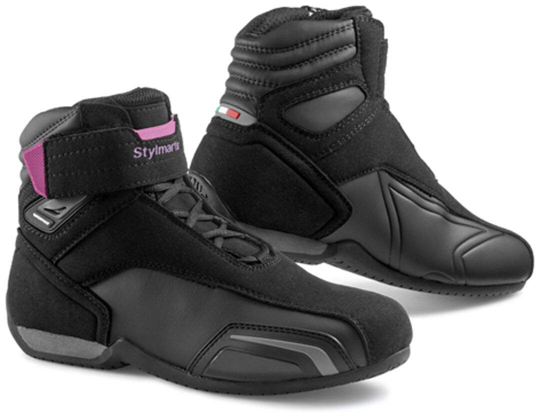 Stylmartin Vector Chaussures de moto Noir Rose taille : 42 Stylmartin Vector Chaussures de moto Noir Rose taille : 42