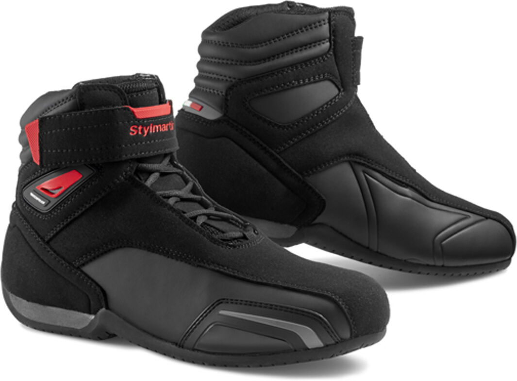 Stylmartin Vector Chaussures de moto Noir Rouge taille : 40 Stylmartin Vector Chaussures de moto Noir Rouge taille : 40