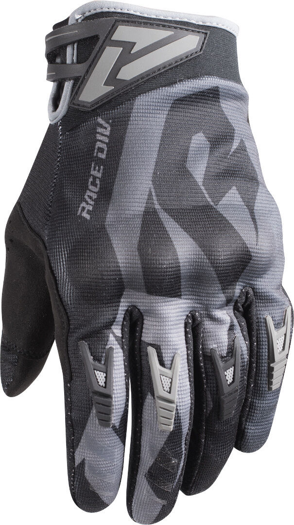 FXR Factory Ride Gants Motocross Noir Gris taille : 2XL FXR Factory Ride Gants Motocross Noir Gris taille : 2XL