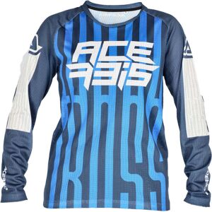 Acerbis MX J-Windy 5 Maillot de motocross pour enfants Blanc Bleu taille : S - Publicité