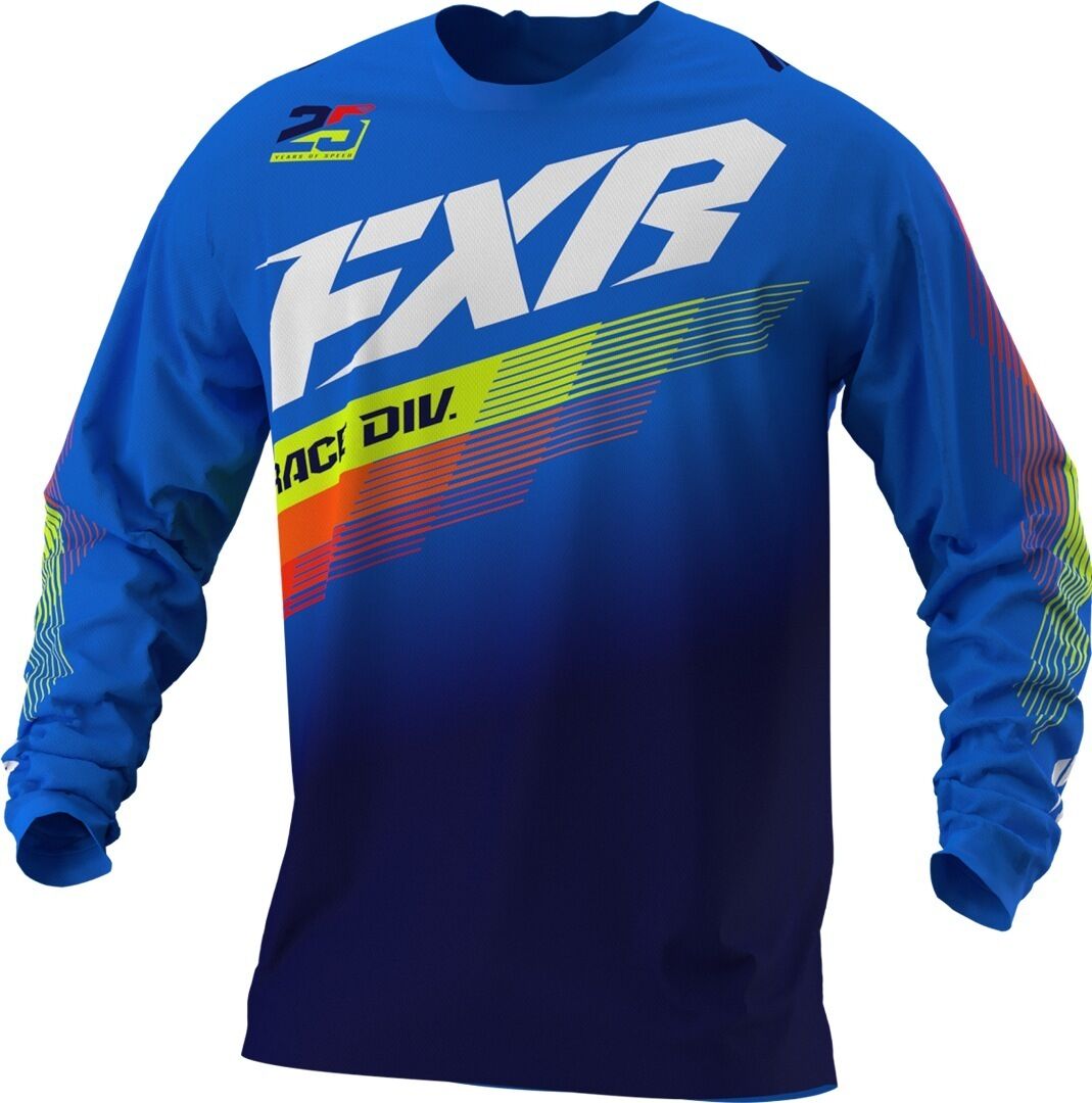 FXR Clutch MX Gear Maillot de motocross de la jeunesse Blanc Bleu taille : XL