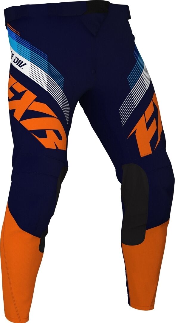 FXR Clutch MX Gear Pantalon motocross pour les jeunes Bleu Orange taille : 28