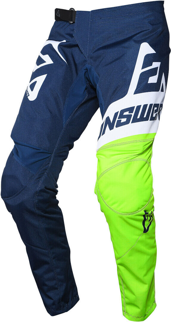 Answer Racing Answer Syncron Voyd Pantalon motocross pour les jeunes Blanc Bleu Jaune taille : M Answer Racing Answer Syncron Voyd Pantalon motocross pour les jeunes Blanc Bleu Jaune taille : M