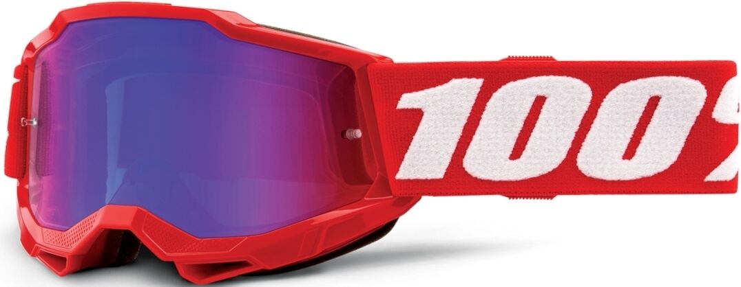 100% Accuri II Extra Lunettes de motocross pour les jeunes Blanc Rouge taille : unique taille