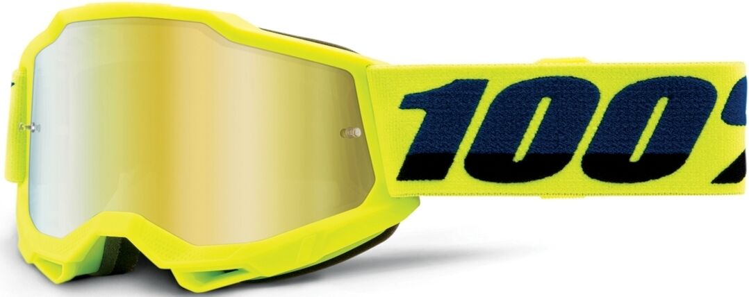 100% Accuri II Extra Lunettes de motocross pour les jeunes Noir Jaune taille : unique taille