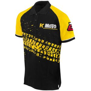 FC-Moto Corp Polo Shirt Noir Jaune taille : S