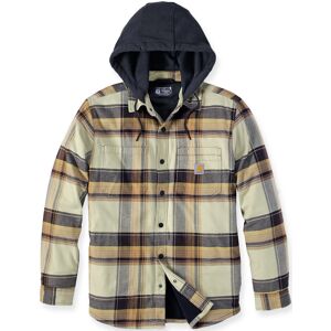 Carhartt Rugged Flex Flannel Hooded Chemise Brun taille : S