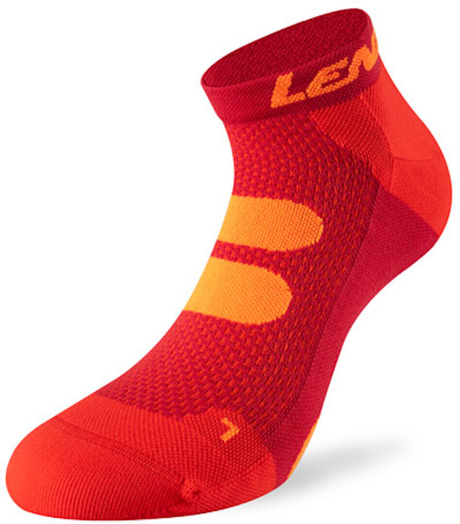 Lenz 5.0 Short Chaussettes de compression Rouge Orange taille : 45 46 47