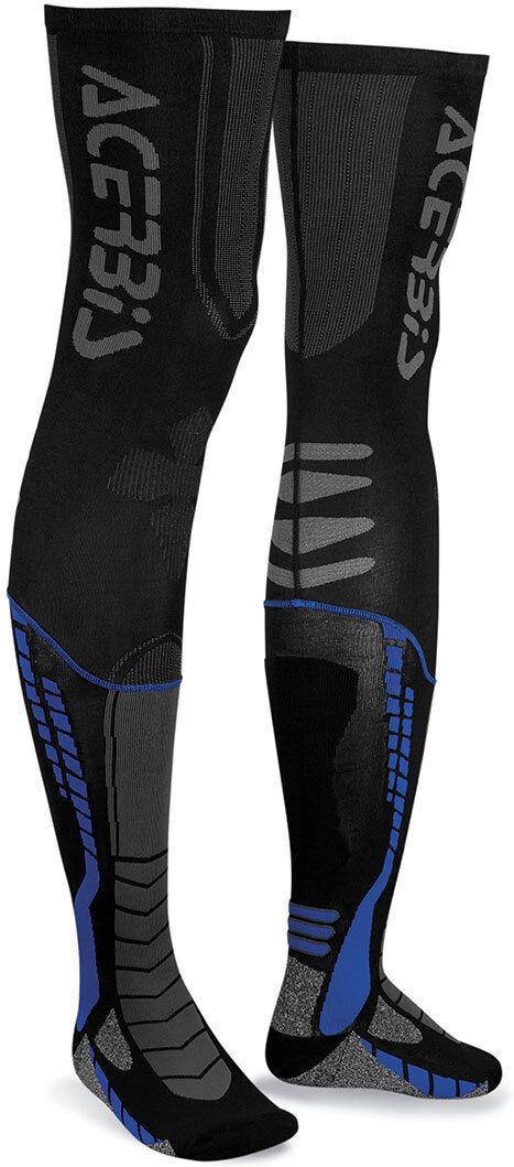 Acerbis X-Leg Pro Chaussettes Noir Bleu taille : L XL Acerbis X-Leg Pro Chaussettes Noir Bleu taille : L XL