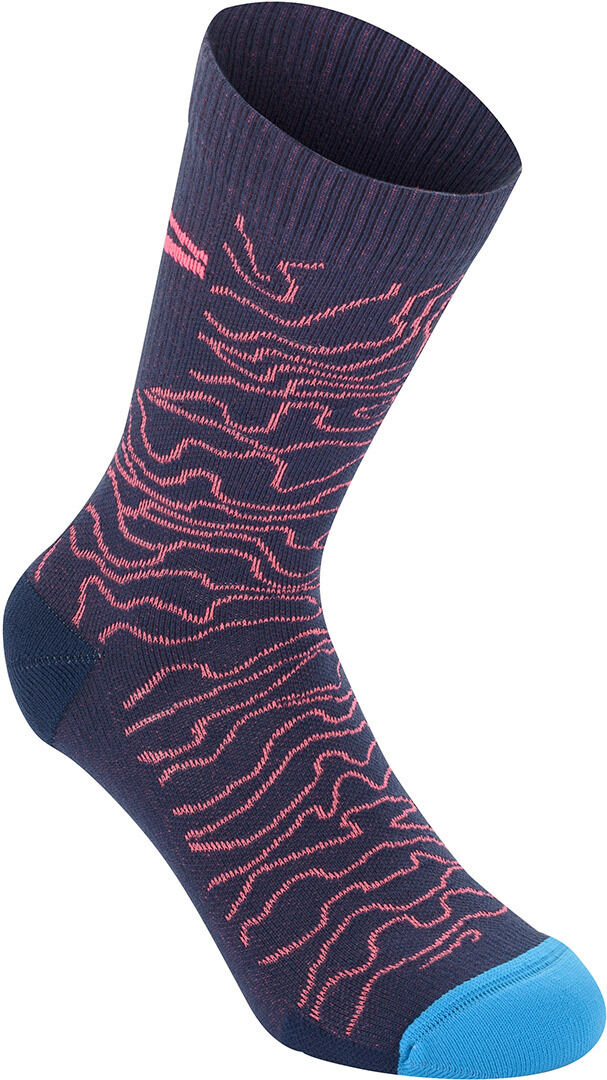 Alpinestars Drop 15 Chaussettes Rose Bleu taille : M Alpinestars Drop 15 Chaussettes Rose Bleu taille : M