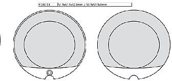 FERODO Frein pad FDB 119 Platine taille :