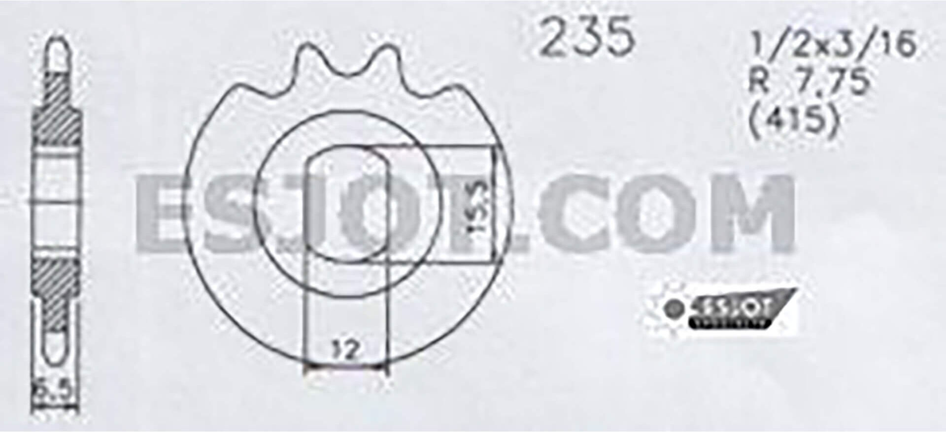 ESJOT Pinion 11 dents, 415 lancer taille :