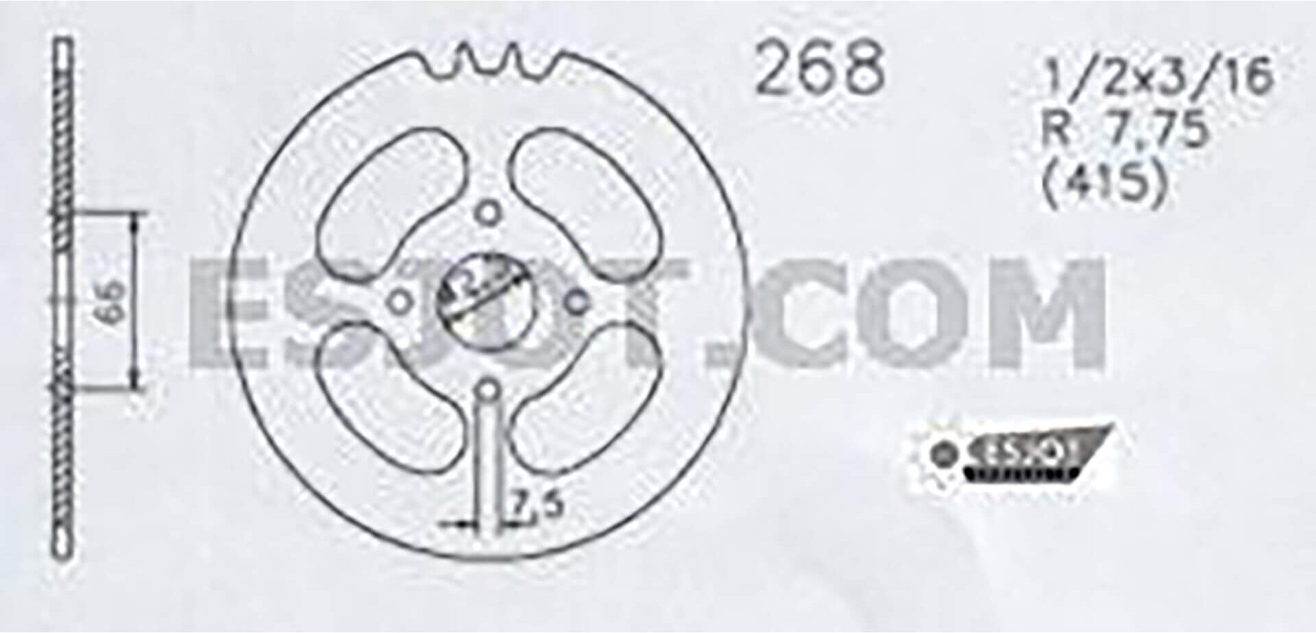 ESJOT Sprocket 47 dents taille :