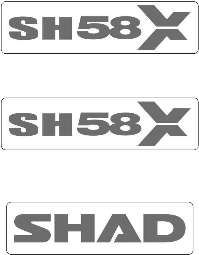 SHAD KIT AUTOCOLLANTS SH58X taille : 10 cm