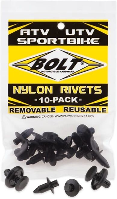 Bolt Rivets plastique M7 10 pièces taille :