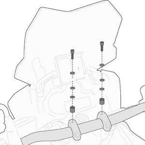 GIVI Smart Bar S900A Smart Mount S901A Kit de montage taille :