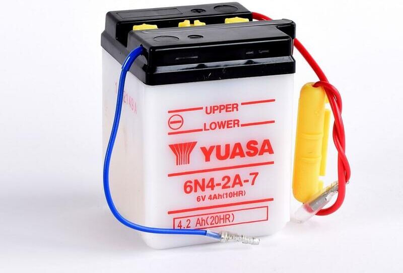 YUASA 6N4-2A-7 Batterie sans pack acide taille :