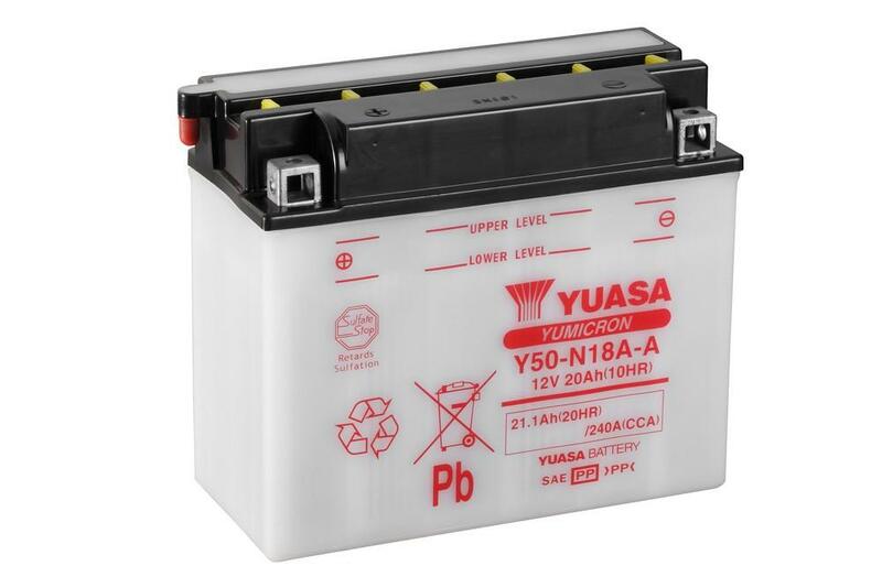 YUASA Y50-N18A-A Batterie sans pack acide taille :