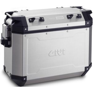 GIVI Trekker Outback 37 Boitier lateral en aluminium Gris Argent taille unique taille