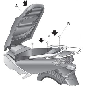 SHAD TOP MASTER YAMAHA TMAX 500 Raccord de topcase taille :