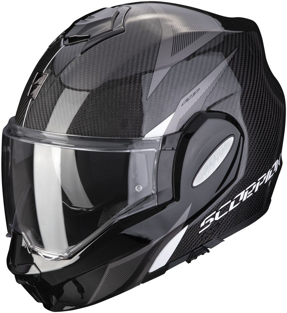 Scorpion EXO-Tech Carbon Top Casque Noir Blanc taille : XS 54 55