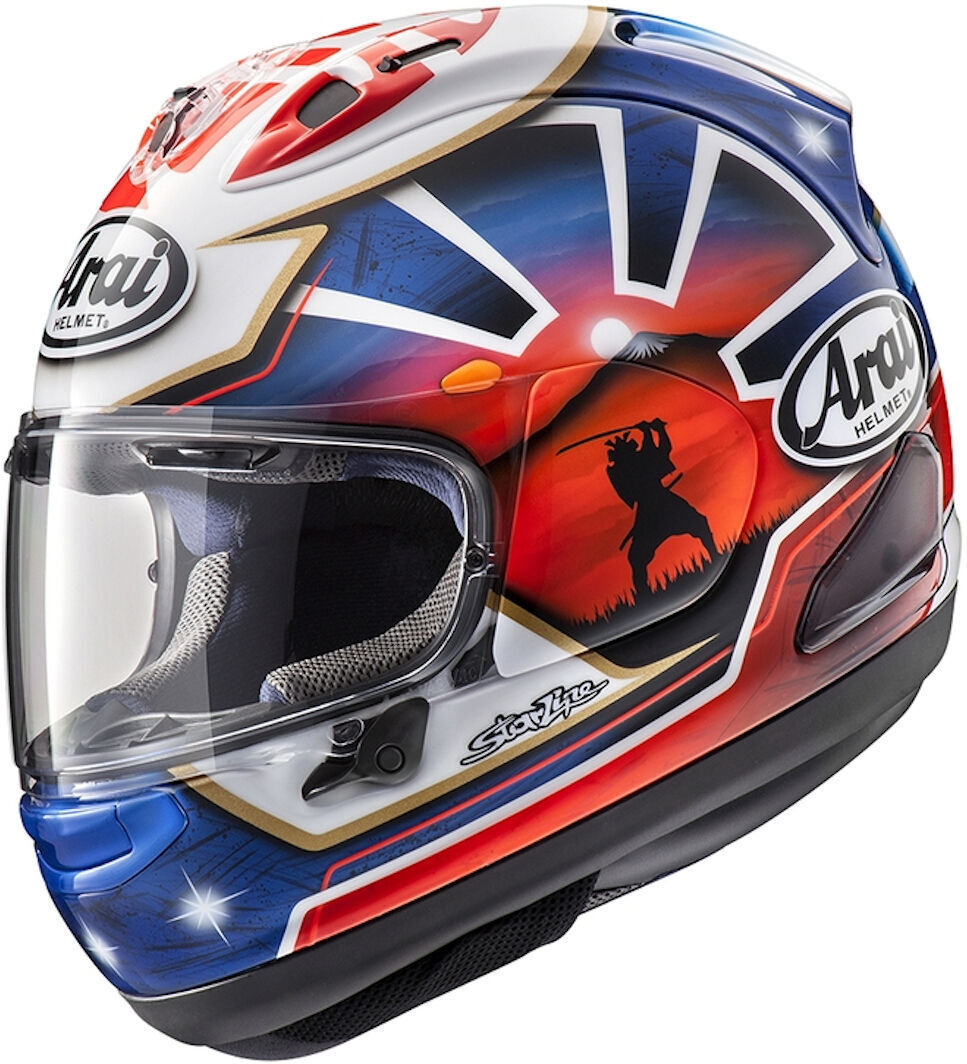 Arai RX-7V Evo Pedrosa Spirit Casque Blanc Rouge Bleu taille : XS