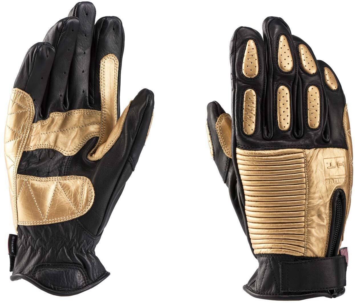 Blauer Banner Gants de moto Noir Or taille : 2XL Blauer Banner Gants de moto Noir Or taille : 2XL