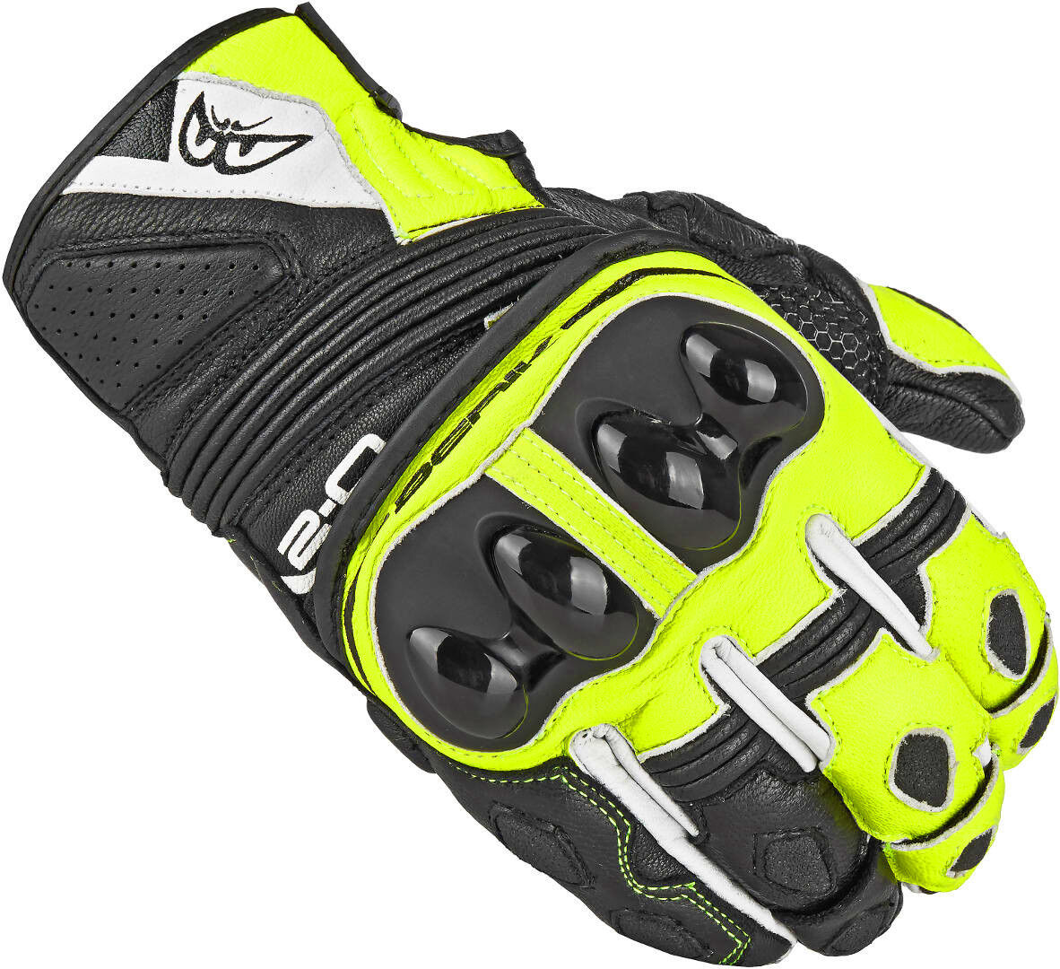 Berik Sprint Gants de moto Noir Jaune taille : L