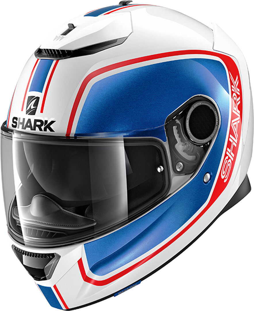 Shark Spartan Priona Casque Blanc Turquoise Bleu taille : S Shark Spartan Priona Casque Blanc Turquoise Bleu taille : S