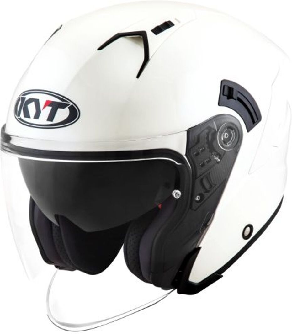 KYT NF-J Plain Casque jet Blanc taille : 2XL KYT NF-J Plain Casque jet Blanc taille : 2XL