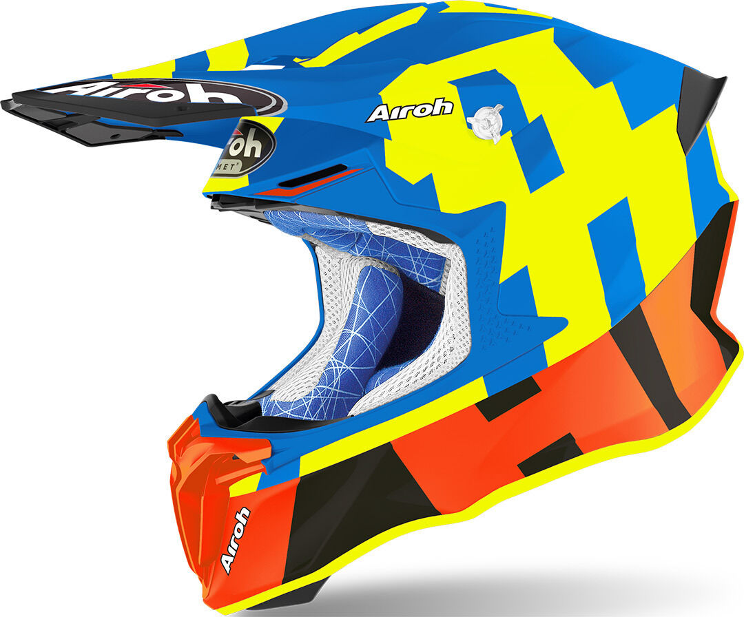 Airoh Twist 2.0 Frame Casque Motocross Bleu taille : XS Airoh Twist 2.0 Frame Casque Motocross Bleu taille : XS