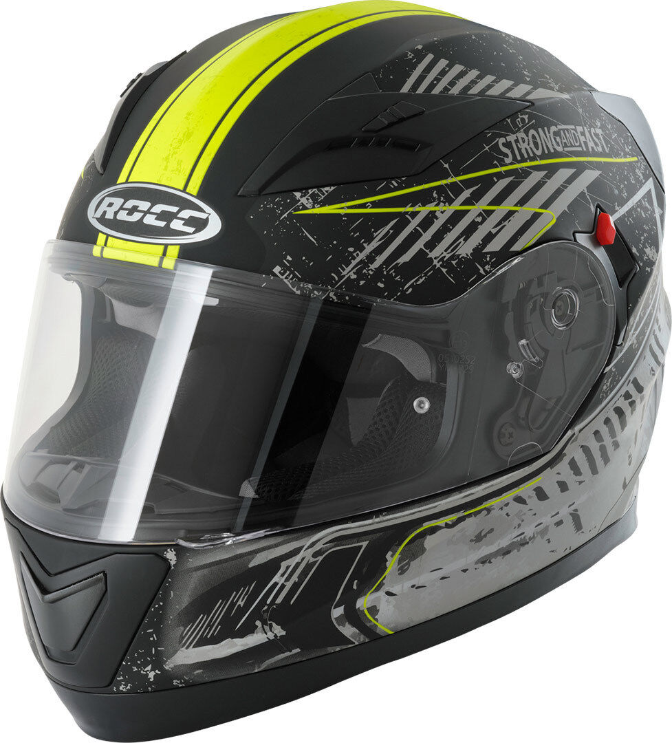 Rocc 415 Dekor Casque Noir Jaune taille : M Rocc 415 Dekor Casque Noir Jaune taille : M