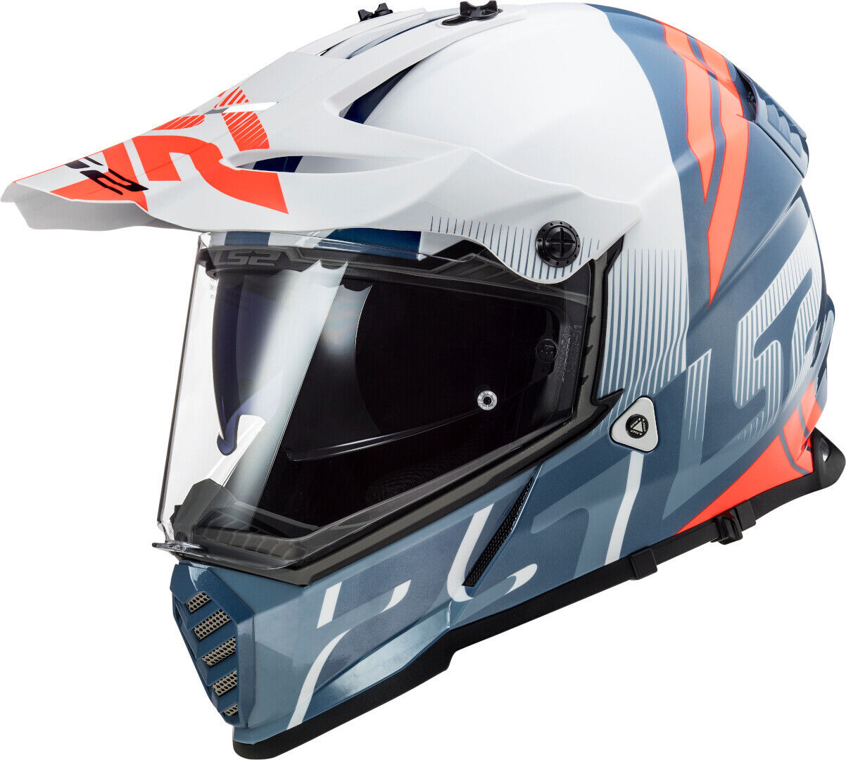 LS2 MX436 Pioneer Evo Evolve Casque Motocross Blanc Bleu taille : XS LS2 MX436 Pioneer Evo Evolve Casque Motocross Blanc Bleu taille : XS