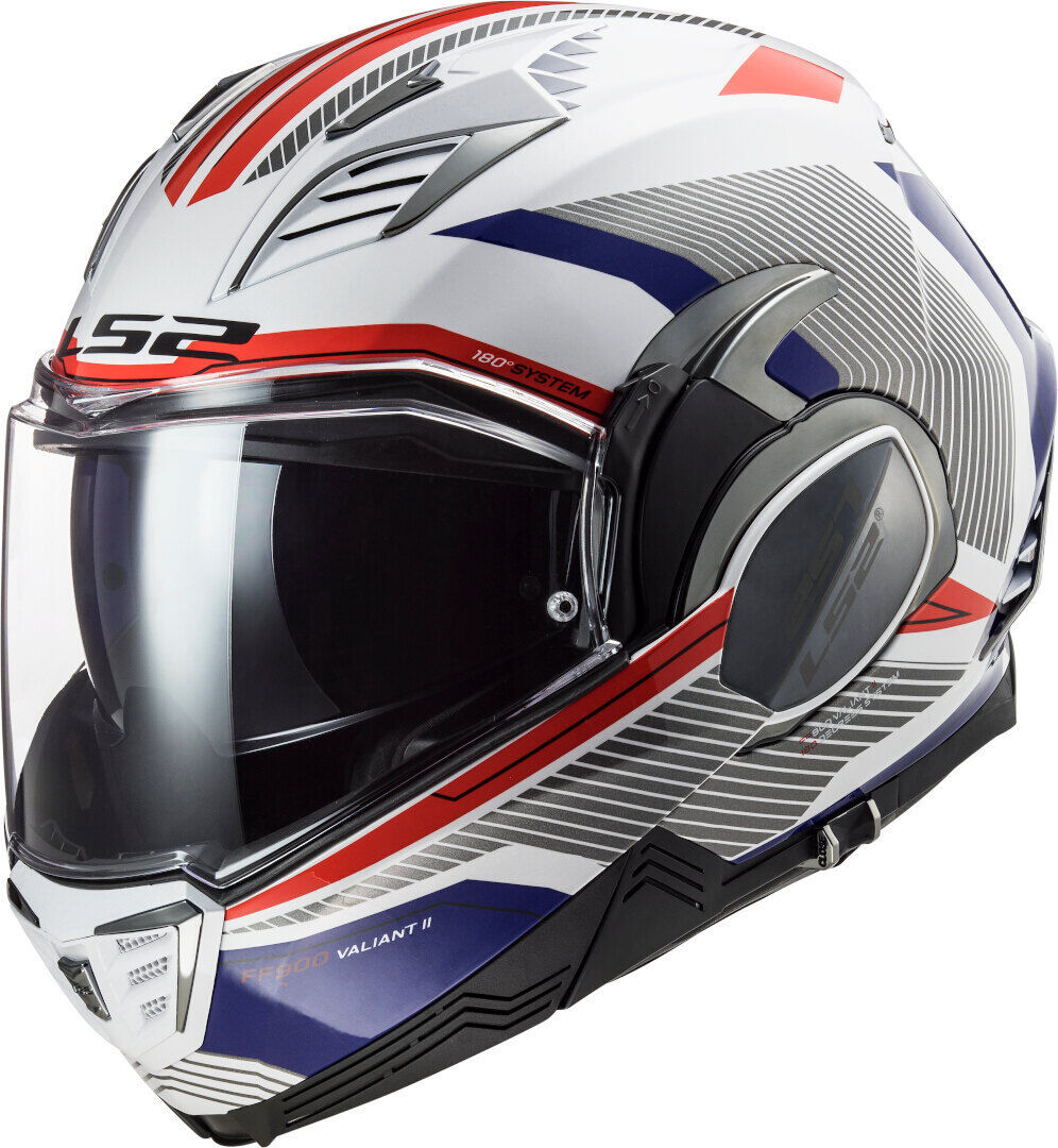 LS2 FF900 Valiant II Revo Casque Blanc Rouge Bleu taille : XL LS2 FF900 Valiant II Revo Casque Blanc Rouge Bleu taille : XL