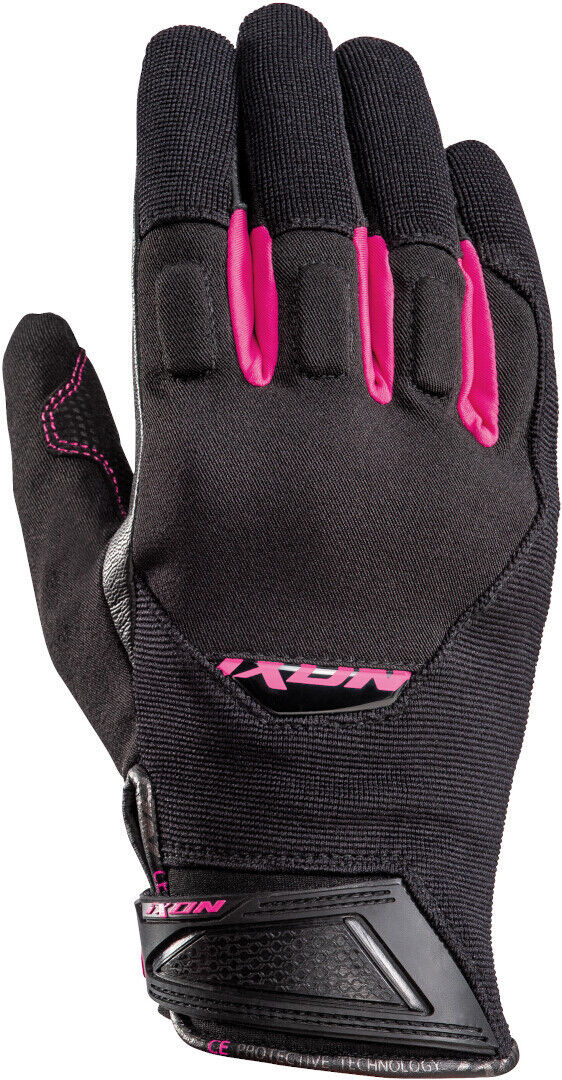 Ixon RS Spring Gants de moto de dames Noir Rose taille : XS Ixon RS Spring Gants de moto de dames Noir Rose taille : XS