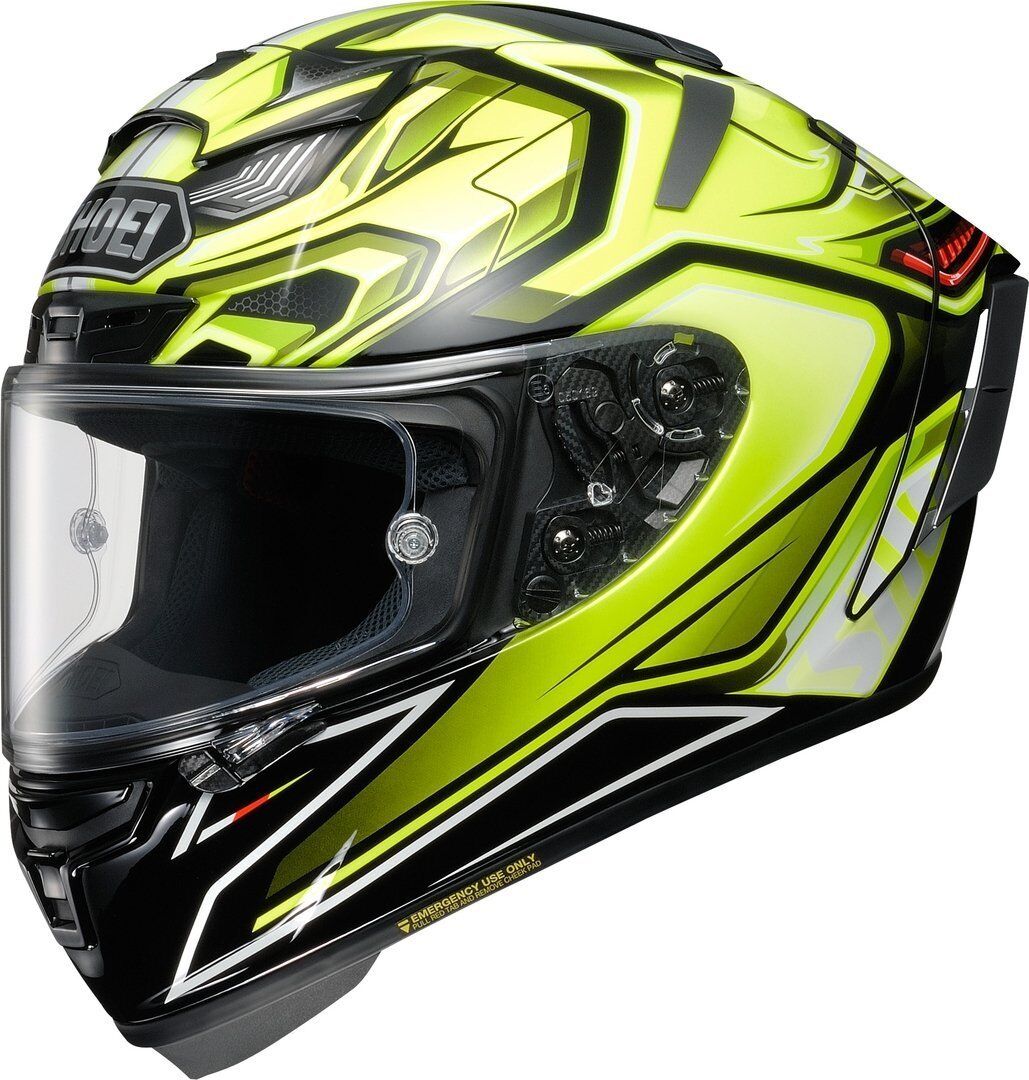 Shoei X-Spirit 3 Aerodyne Casque Noir Jaune taille : L Shoei X-Spirit 3 Aerodyne Casque Noir Jaune taille : L