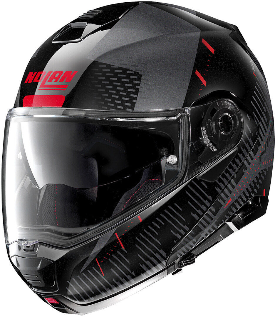 Nolan N100-5 Lightspeed N-Com Casque Noir Rouge taille : 2XS Nolan N100-5 Lightspeed N-Com Casque Noir Rouge taille : 2XS