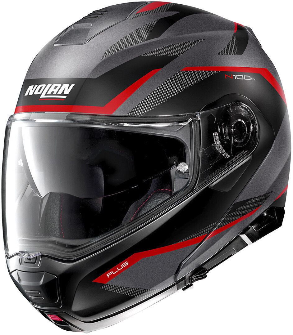 Nolan N100-5 Plus Overland N-Com Casque Gris Argent taille : 2XS Nolan N100-5 Plus Overland N-Com Casque Gris Argent taille : 2XS