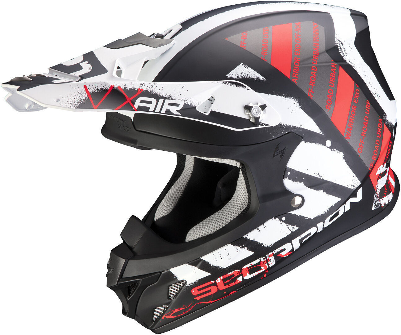 Scorpion VX-21 Air Urba Casque de motocross Noir Blanc taille : S