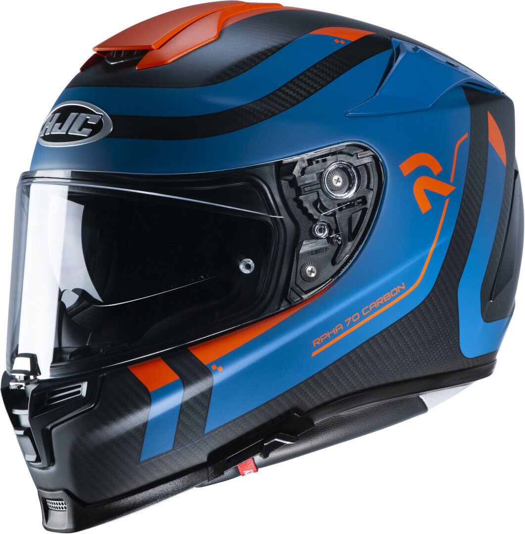 HJC RPHA 70 Carbon Reple Casque Noir Bleu taille : L HJC RPHA 70 Carbon Reple Casque Noir Bleu taille : L