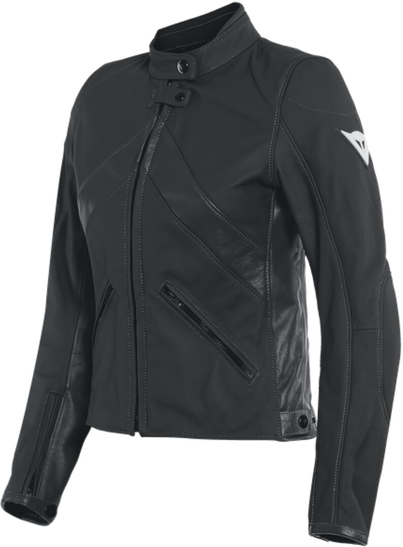 Dainese Santa Monica Veste en cuir de moto pour dames Noir taille : 52 Dainese Santa Monica Veste en cuir de moto pour dames Noir taille : 52