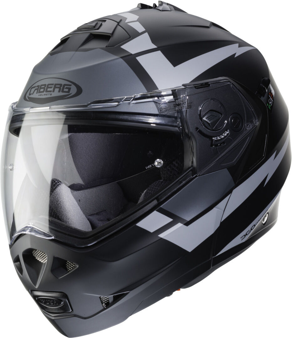 Caberg Duke II Kito Casque Noir Gris taille : M Caberg Duke II Kito Casque Noir Gris taille : M
