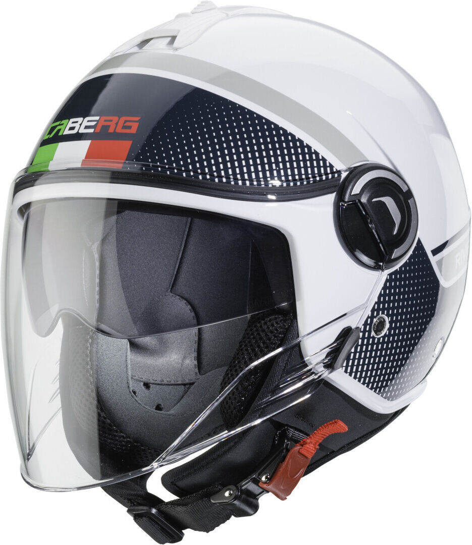 Caberg Riviera V4 Elite Casque jet Noir Blanc taille : M Caberg Riviera V4 Elite Casque jet Noir Blanc taille : M