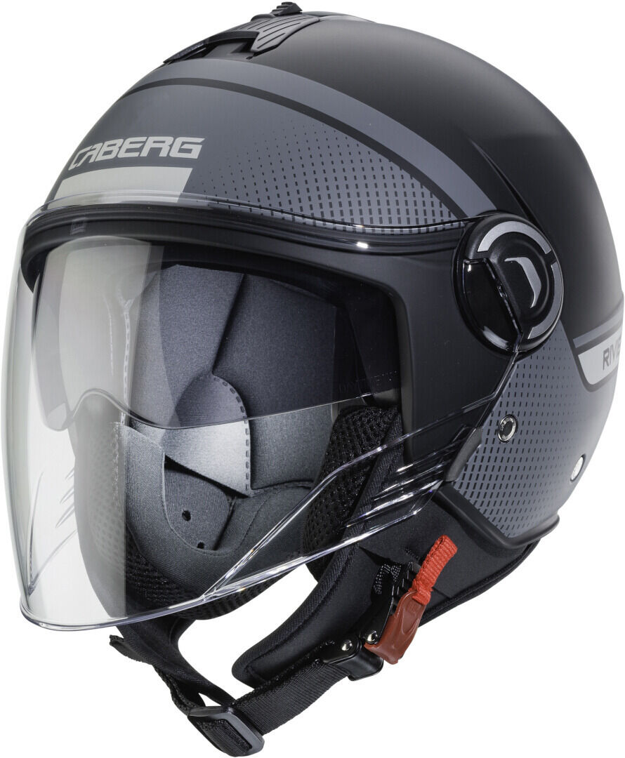Caberg Riviera V4 Elite Casque jet Noir Gris taille : XL Caberg Riviera V4 Elite Casque jet Noir Gris taille : XL