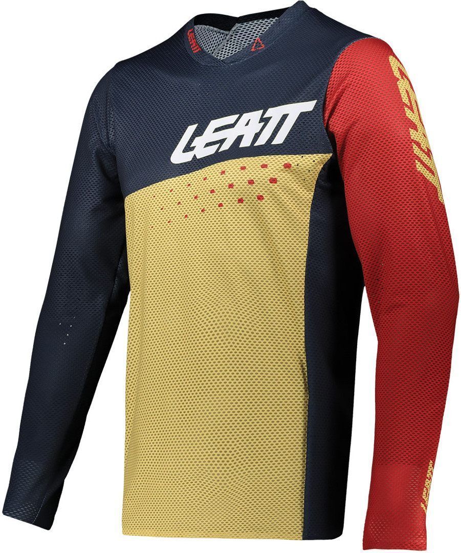 Leatt DBX 4.0 MTB LS Ultraweld Jersey de bicyclette Bleu Beige taille : XL Leatt DBX 4.0 MTB LS Ultraweld Jersey de bicyclette Bleu Beige taille : XL