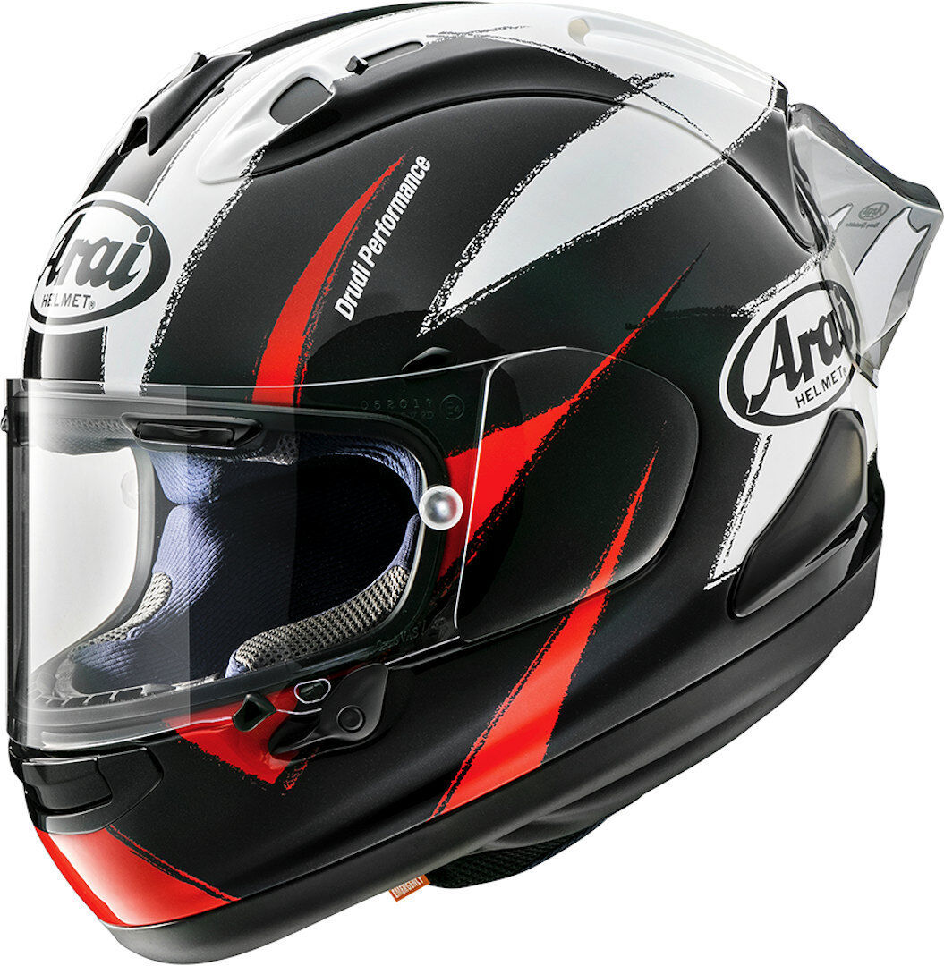 Arai RX-7V Racing Sign Casque Noir Blanc Rouge taille : M